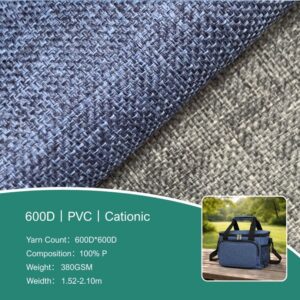 600d polyester oxford fabric with pvc coating