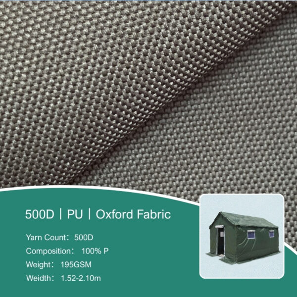 500d polyester oxford fabric with pu coating 500d polyester oxford fabric with pu coating