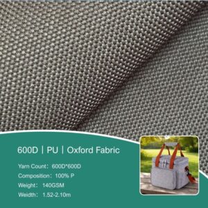 600d polyester oxford fabric with pvc coating