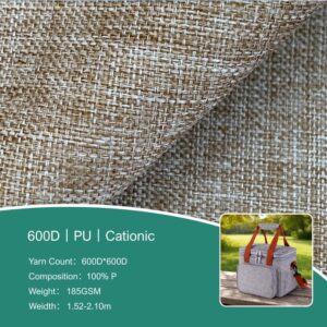 600d polyester oxford fabric with pvc coating